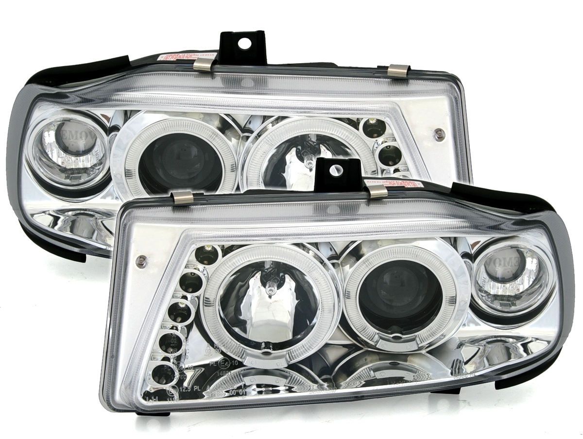 Angel Eyes Scheinwerfer für Seat Ibiza in Chrom