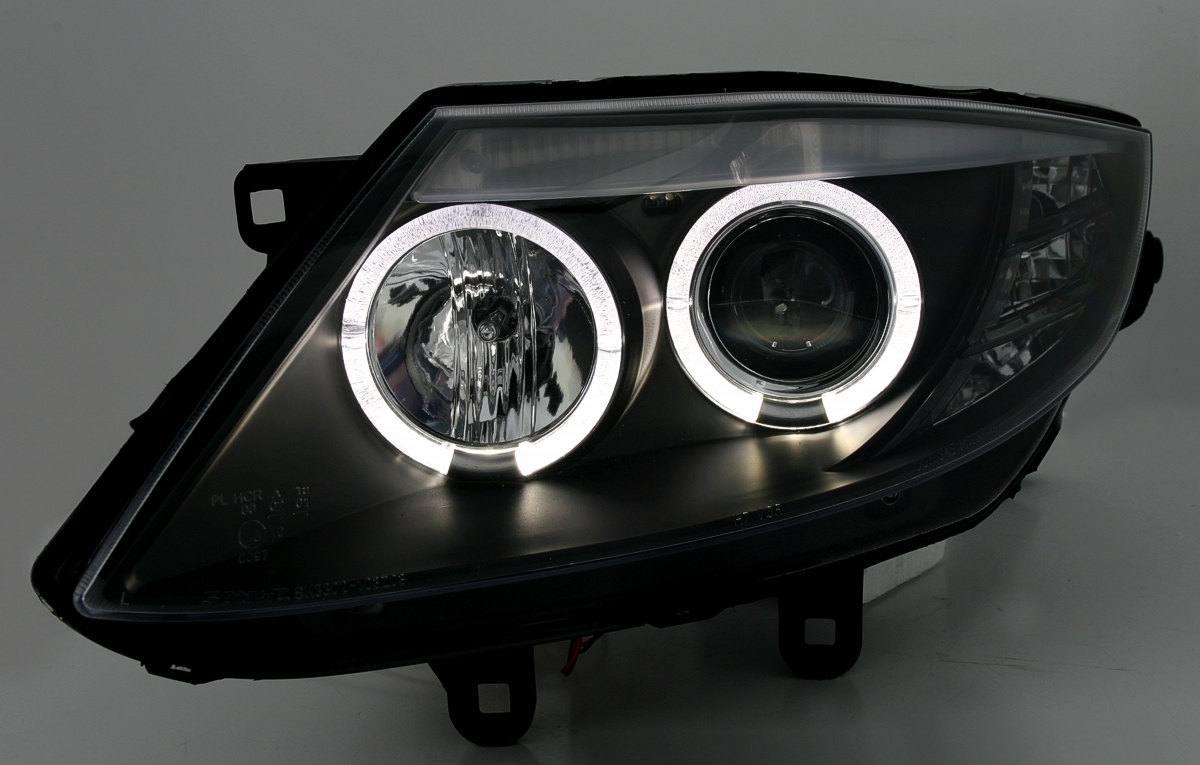 Angel Eyes Scheinwerfer für BMW Z4 E85 in Schwarz