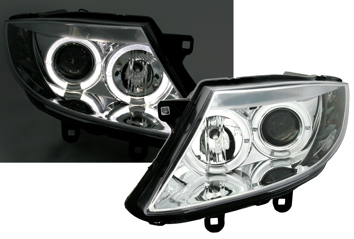 Angel Eyes Scheinwerfer für BMW Z4 E85 in Chrom