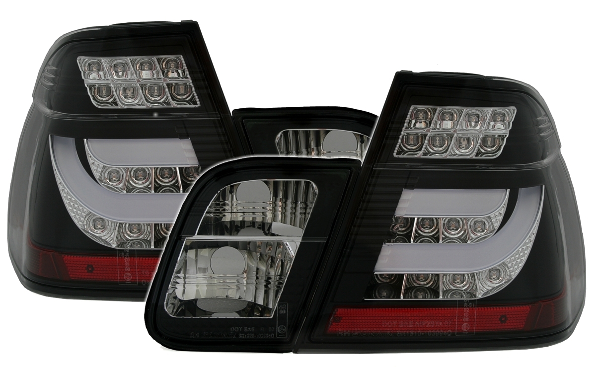 LightBar Rückleuchten für 3er BMW E46 in Schwarz
