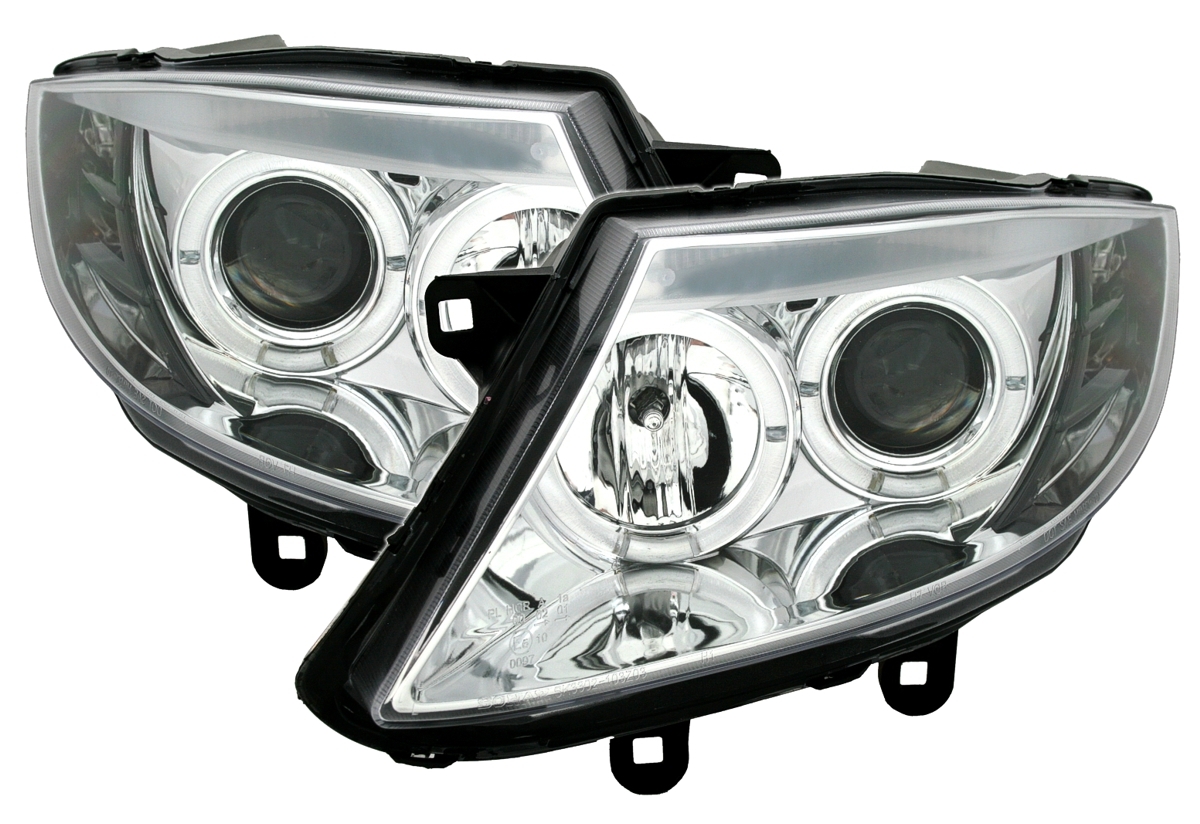 Angel Eyes Scheinwerfer für BMW Z4 E85 in Chrom