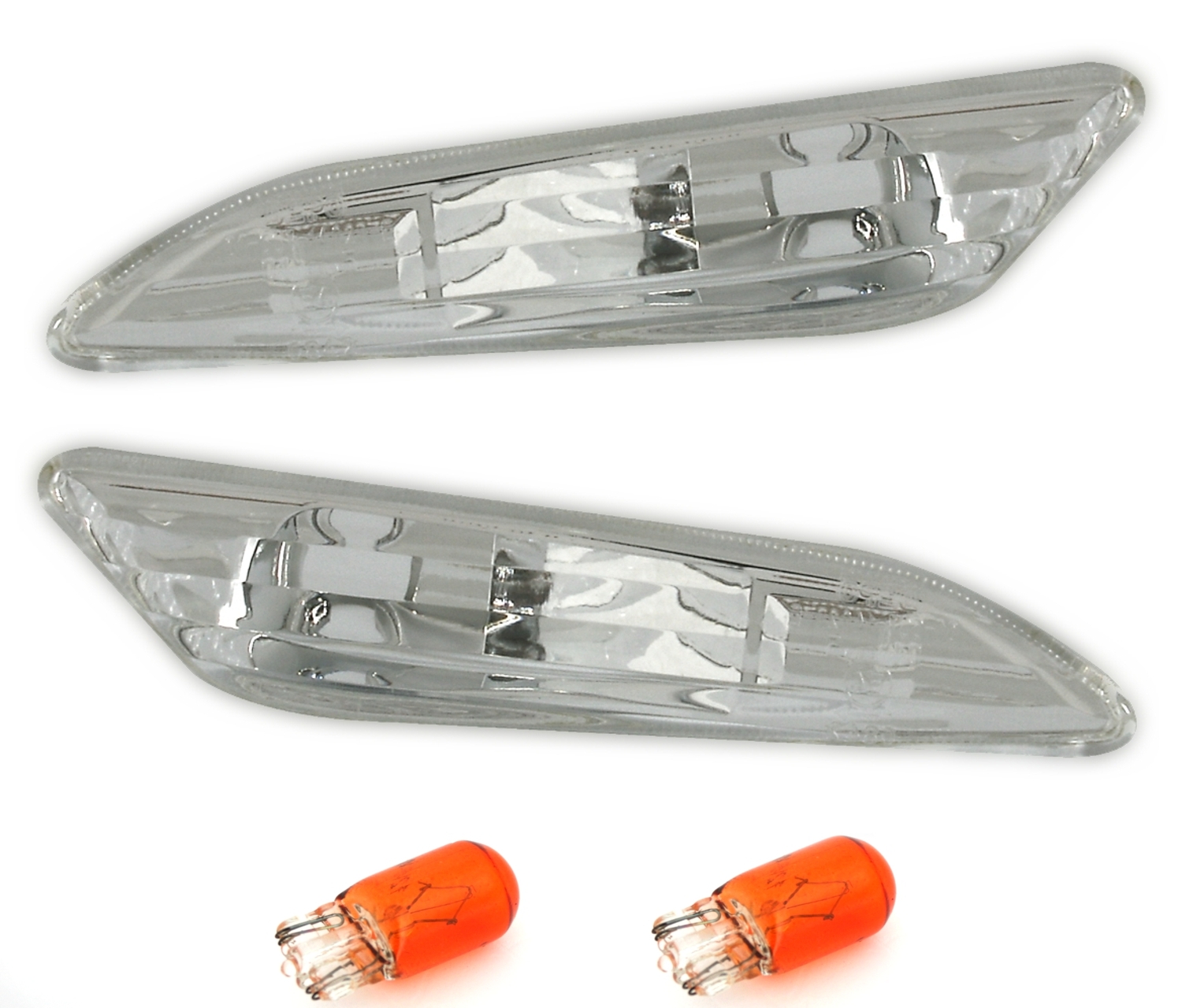 Seitenblinker für Alfa Romeo 147 + 156 in Chrom