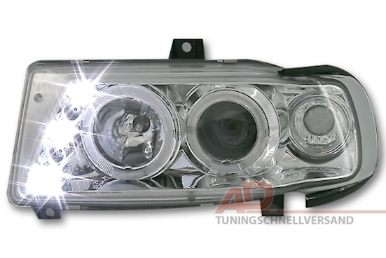 Angel Eyes Scheinwerfer für Seat Ibiza in Chrom