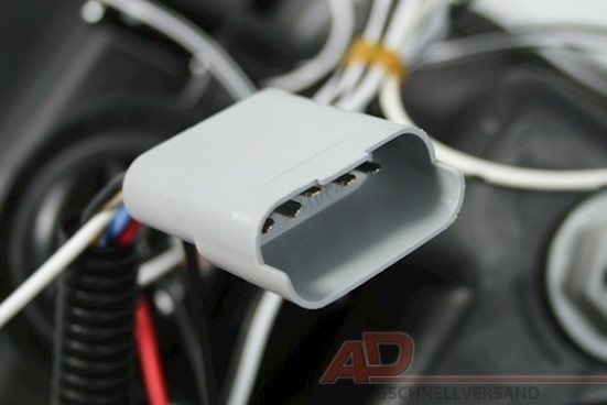 Angel Eyes Scheinwerfer Schwarz für Renault Clio B