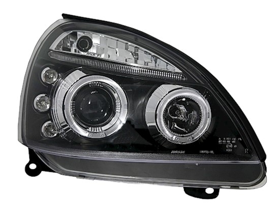 Angel Eyes Scheinwerfer Schwarz für Renault Clio B