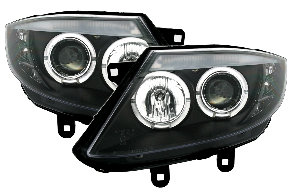 Angel Eyes Scheinwerfer für BMW Z4 E85 in Schwarz