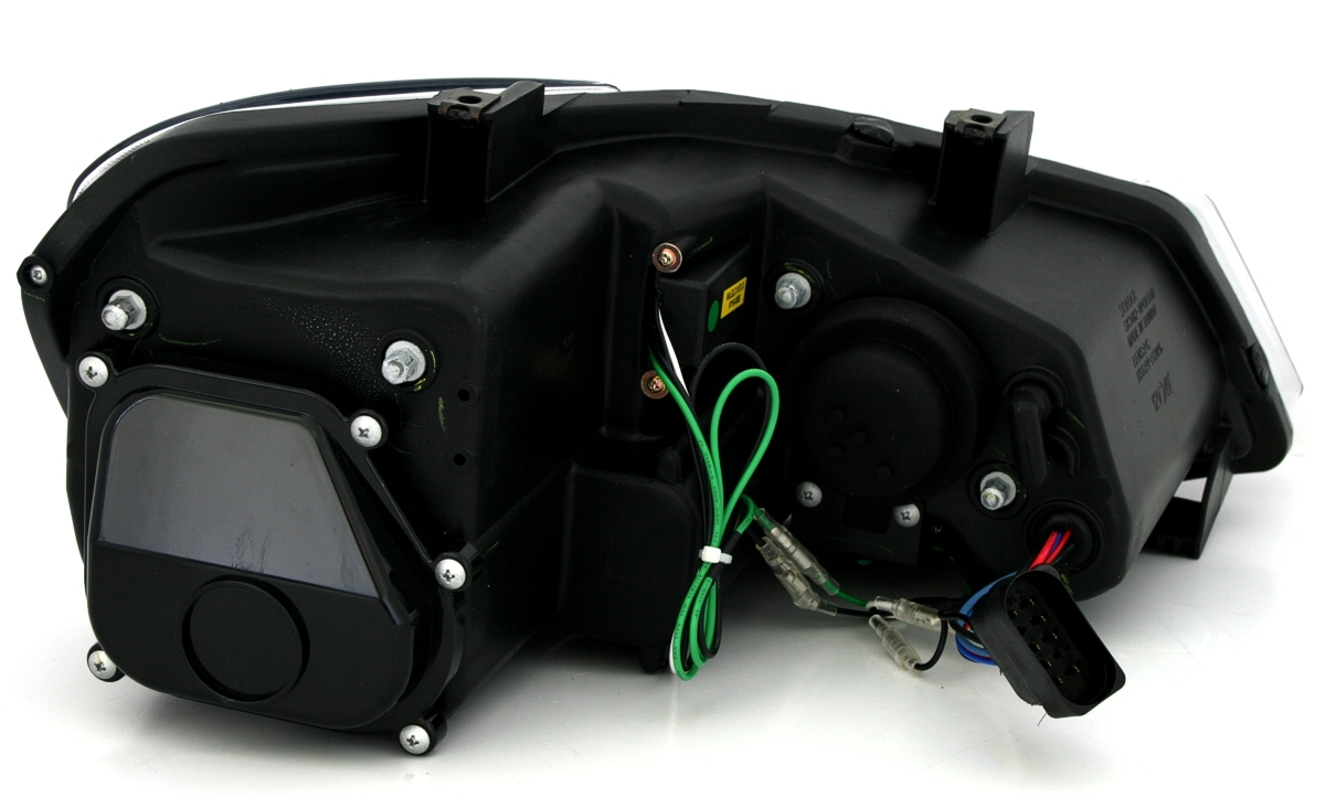 Scheinwerfer Set mit LED für VW Polo 6R in Schwarz